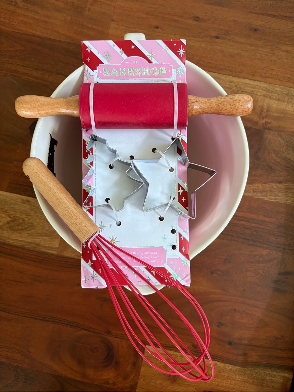 Dachshunds The Bake Shop Pink & Red Baking Set with Whisk and Cookie Cutters